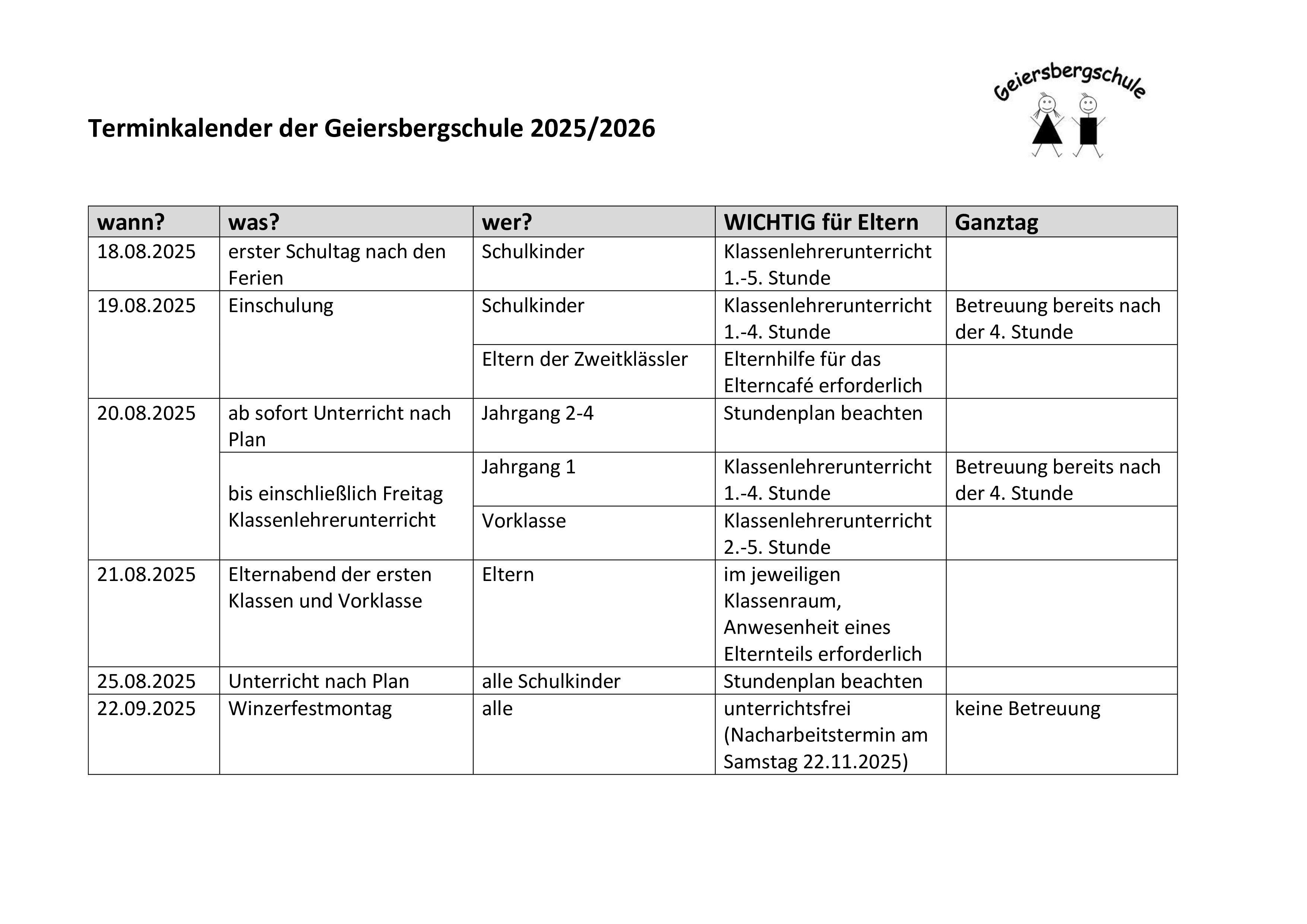 Terminkalender 2025 26 A